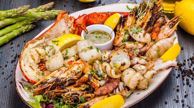 ilustrasi seafood